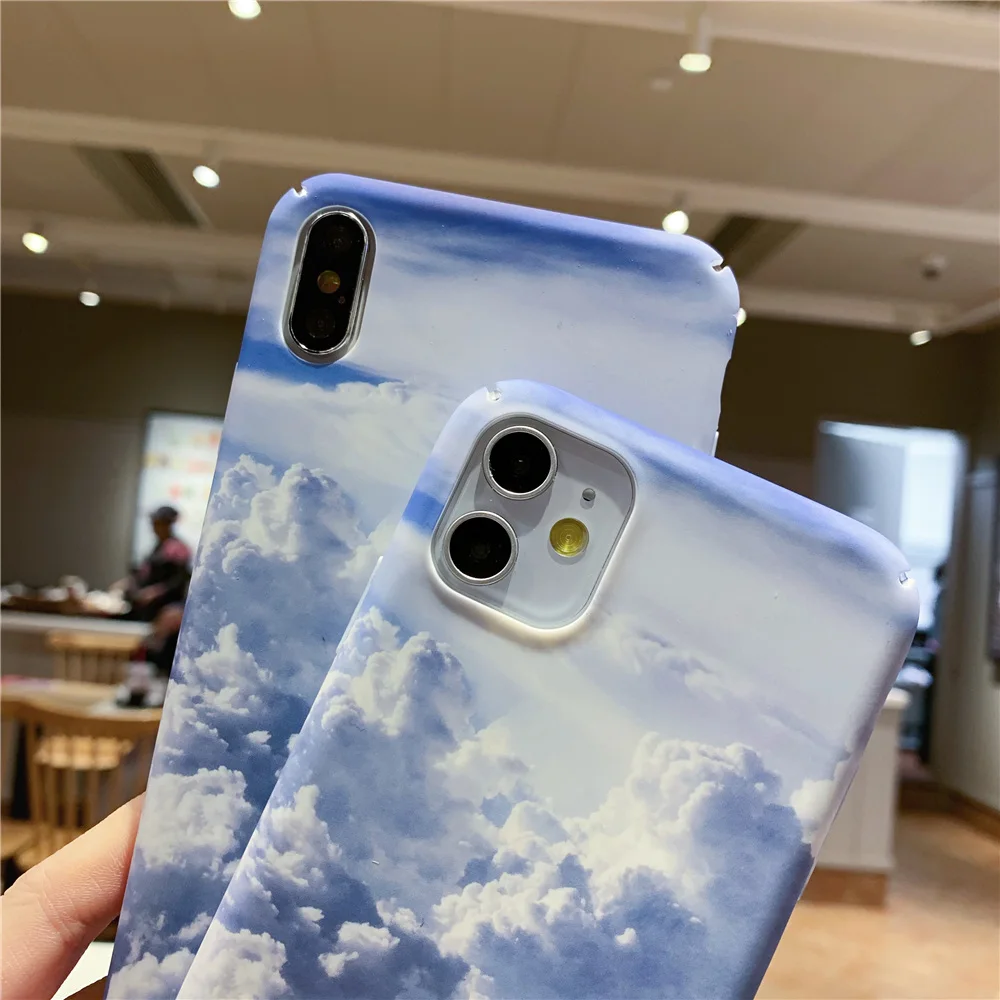 Тонкий чехол Blue Sky Cloud для Honor V9 V10 9 10 20 LITE V20 8X 9I 10I 20I 20S 9X PRO милый Жесткий пластиковый