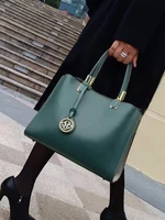 green original genuine leather handbags winter tote bags women trendy tote business high quality top handle purses wg380
