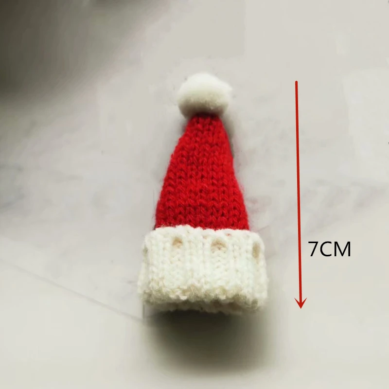 6PC Knitting Scarf Christmas Hat Ornament DIY Handmade Decorative Supplies Home Clothing Sewing Accessories Kid Gift Doll Craft | Дом и сад
