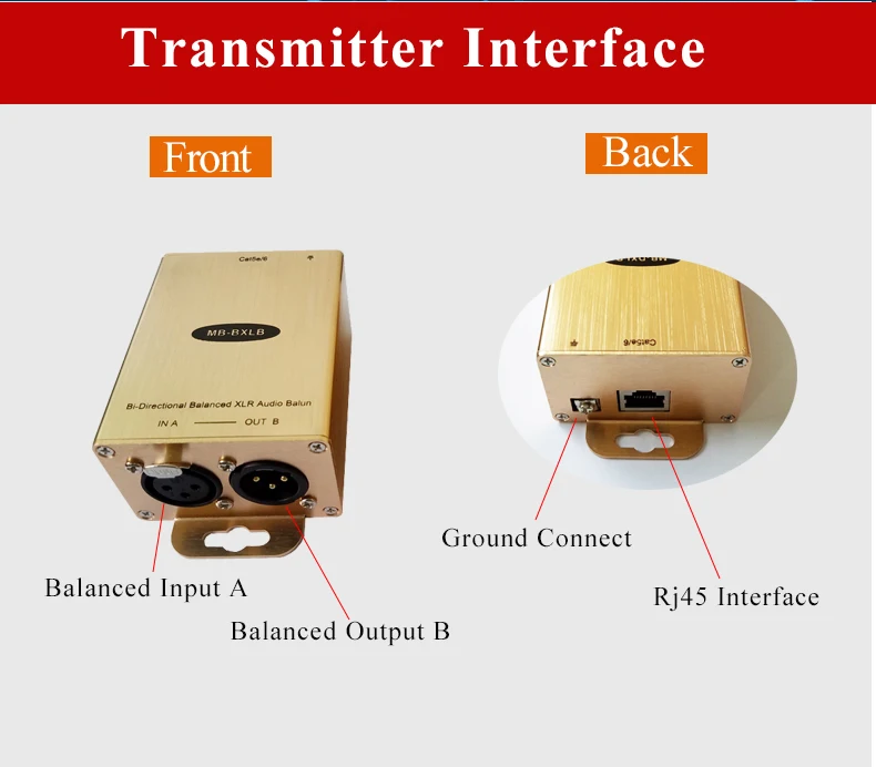 Pro аудио к RJ45 адаптеру равновесные наушники по Cat5/6 конвертер XLR аудиоудлинитель(одна пара