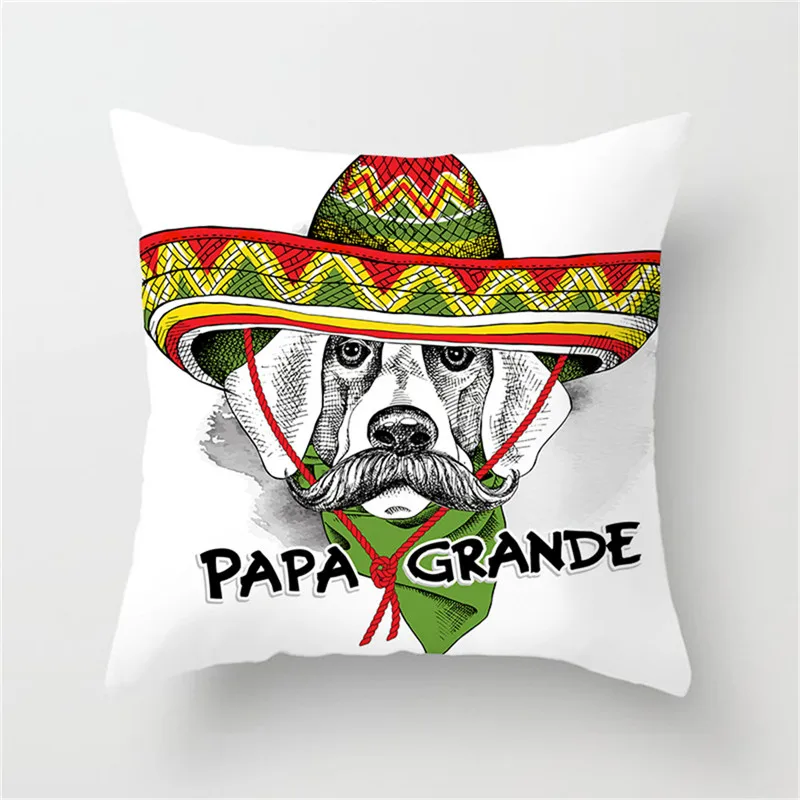 Fuwatacchi Animal Pillow Case Funny Style Cat Poppy Cushion Cover Home Decorative Square Frog Pillows For Sofa Car 2019 | Дом и сад