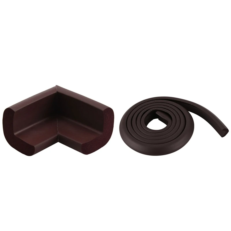 9 шт. Защитные пленки: 8 кофейного цвета детская мебель стол угловой бампер