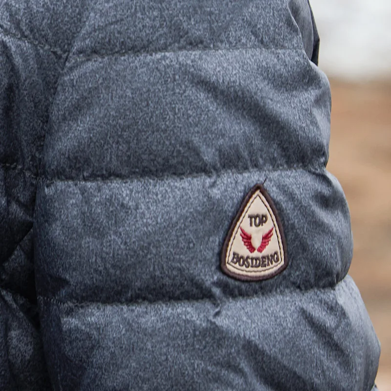 BOSIDENG зимняя 90 пуховая куртка для мужчин высокое качество пуховик ульсветильник