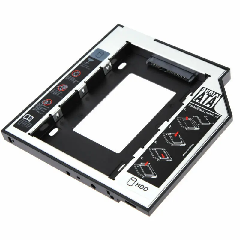 Фото Второй 2-й жесткий диск Caddy 9 5 мм SATA 3 0 для 2 ''SSD чехол адаптер ноутбука CD DVD-ROM Второй 2-й жесткий диск Caddy 9 5 мм SATA 3 0 для 2 ''SSD чехол адаптер ноутбука CD DVD-ROM