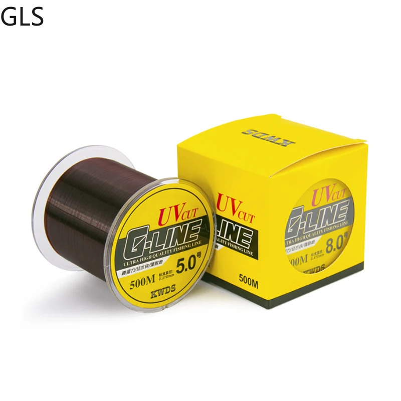 

GLS Japan Nylon 500M Fishing Line Durable Rock Monofilament Sea Fishing Line Diameter 0.14mm-0.47mm Fishing Tackle