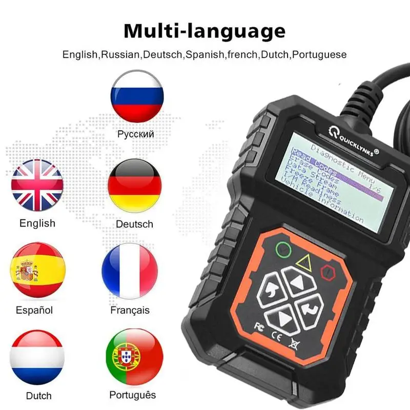 

Инструмент для диагностики ошибок автомобиля MS309 OBD2 считыватель кодов Сканер диагностический инструмент для проверки ошибок двигателя чер...