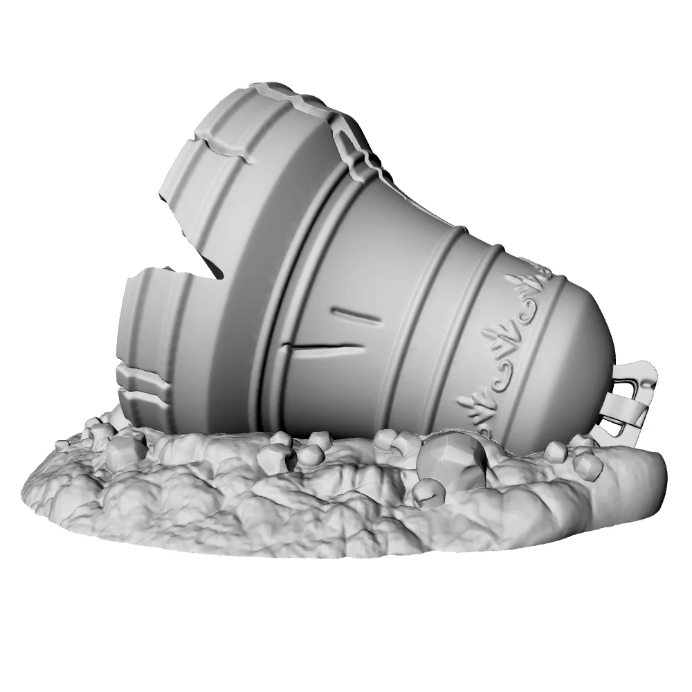 3D STL модель - Колокол Печать на принтере. Вырезка чпу станке. Анимация. Render. |