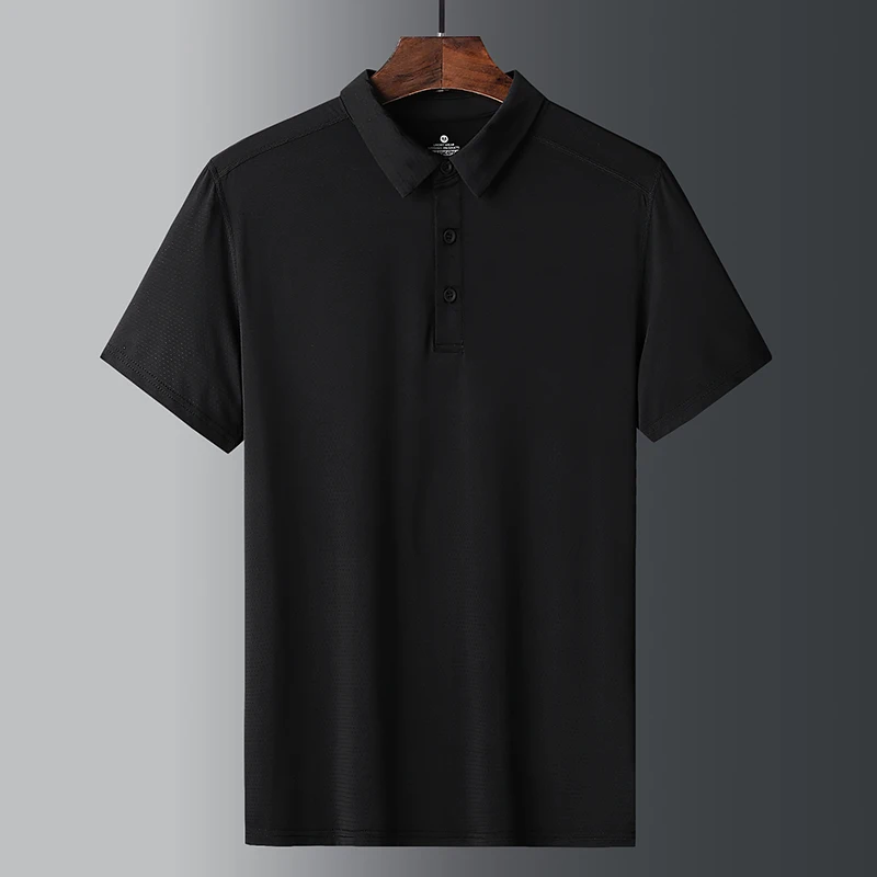 Летняя модная мужская рубашка-поло Высококачественная Мужская хлопковая с