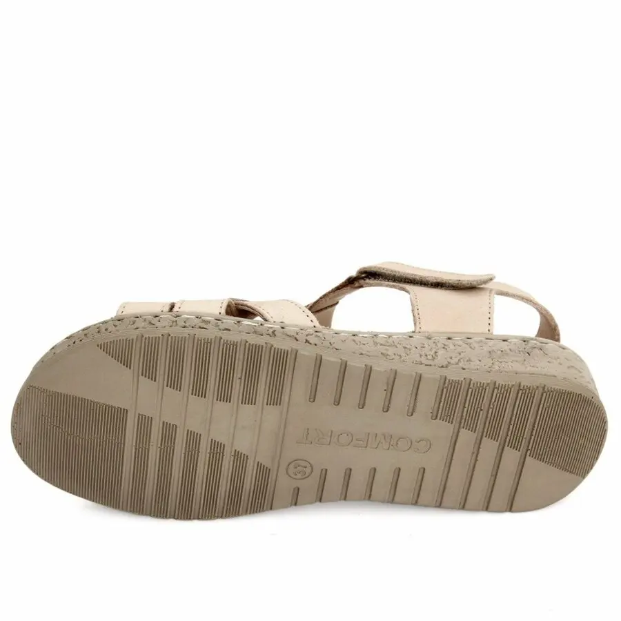 

Women Sandals Referrable Genuine Leather Padded Sole Sandals 45711