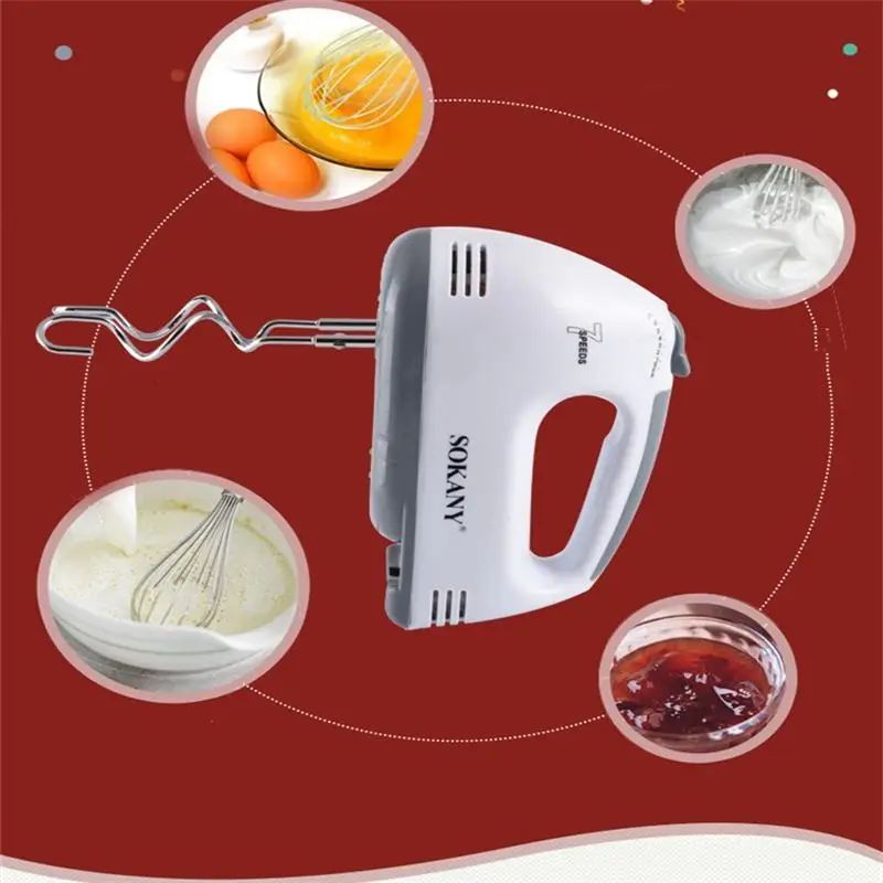 7 скоростной Многофункциональный Ручной Миксер ручной миксер Кухонный комбайн