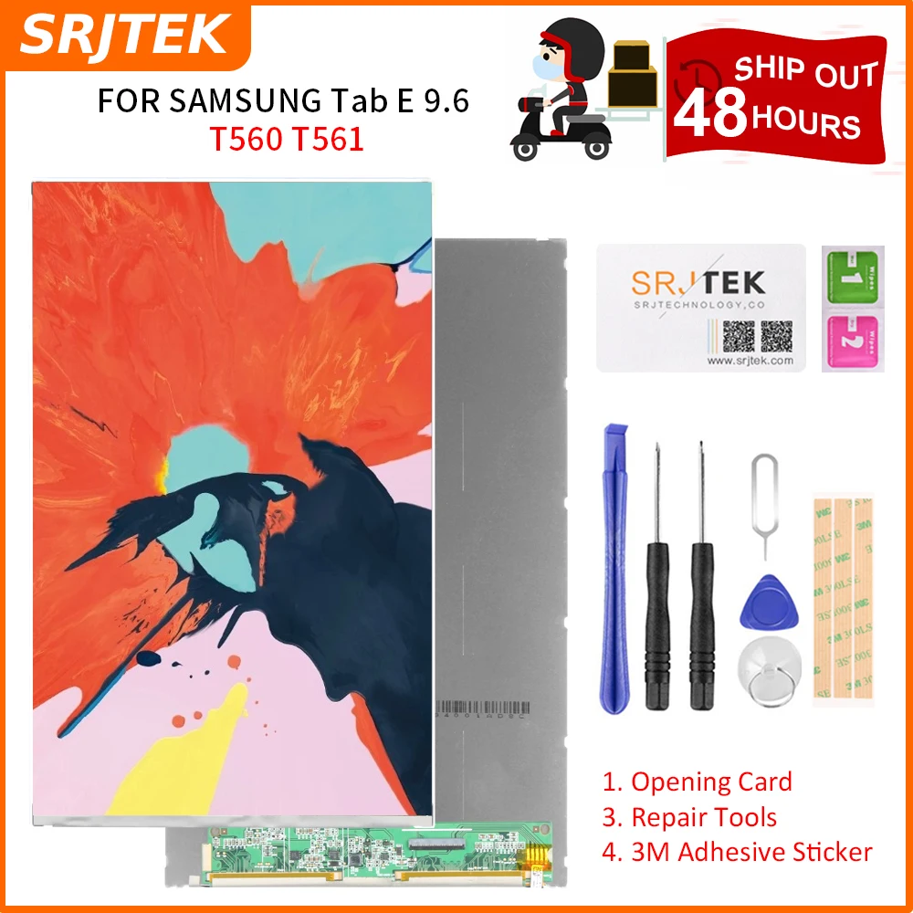 ЖК дисплей Srjtek 9 6 дюйма для Samsung Galaxy Tab E 10. 0 SM T560 T561 матрица запасные части