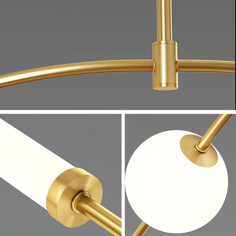 Люстра Обычная медная в скандинавском стиле креативная индивидуальная лампа с