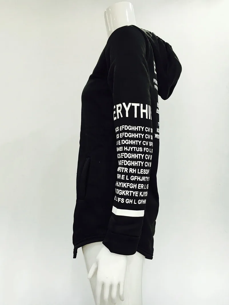 

Patchwork Letter sleeve Hoodies Sweatshirts 2020 Women Casual Kawaii Harajuku new Sweat Punk Girls European Tops Korean