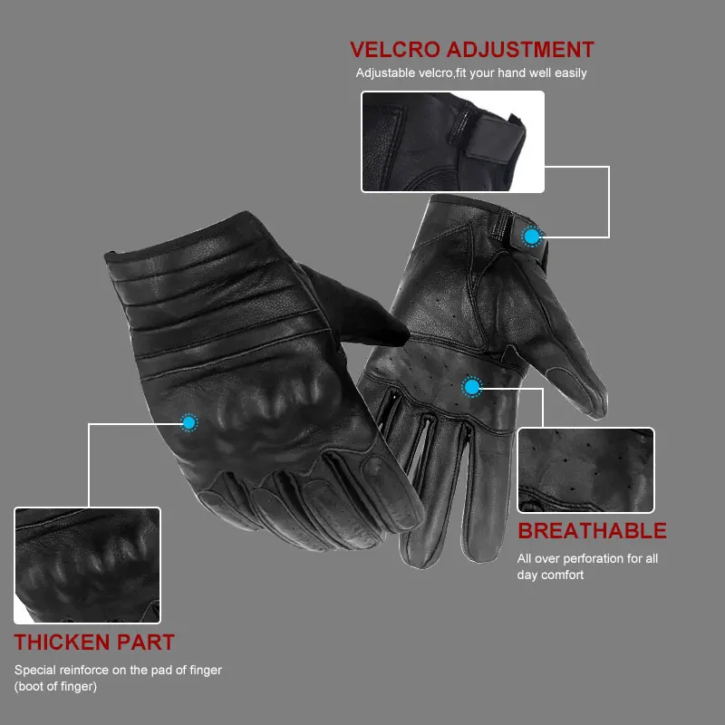Тактические Спортивные перчатки из овчины для езды на мотоцикле износостойкие