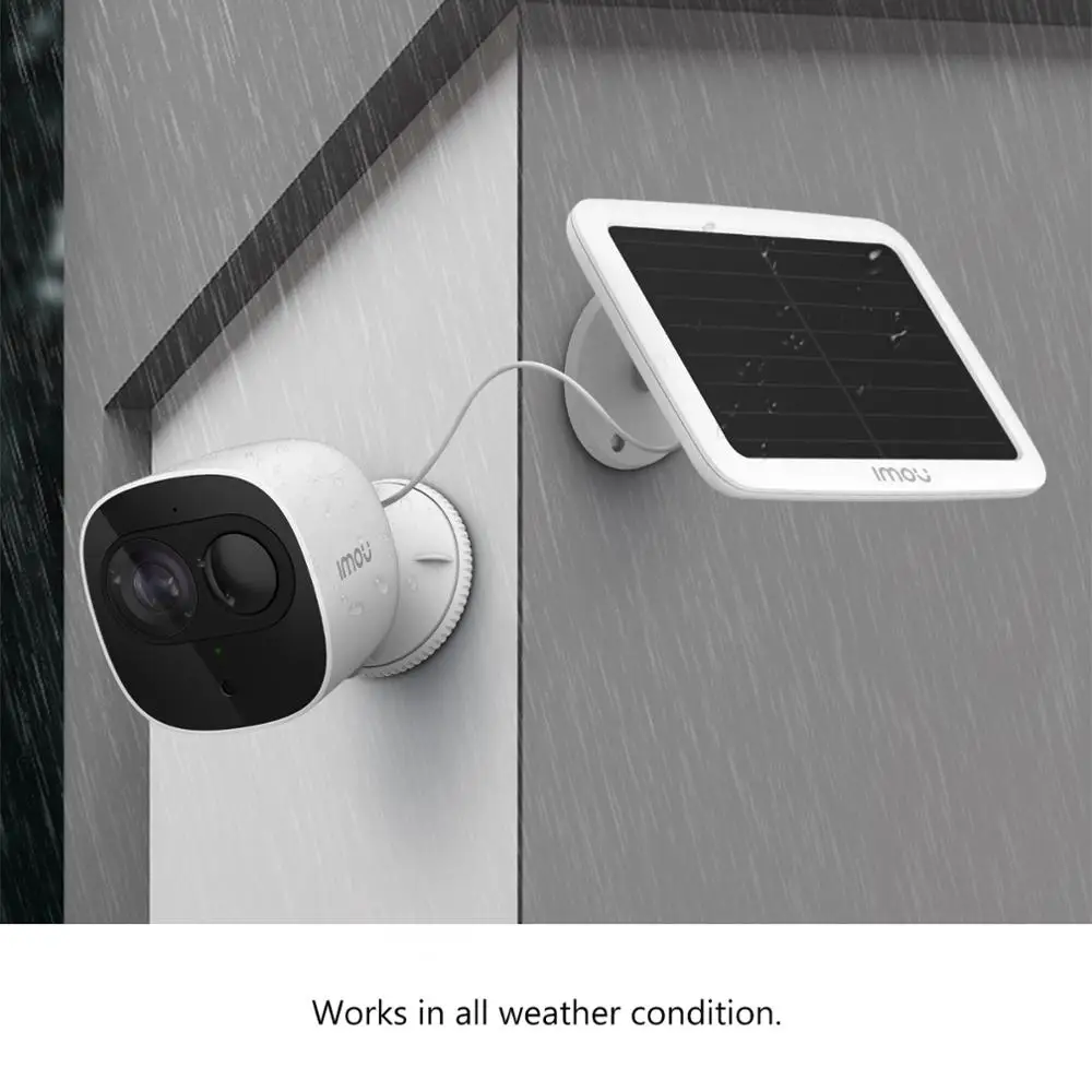 

Dahua Imou Wire-Free Monitor Cell Pro Sets Full Hd 1080p Camera with Solar Panel Rechargeable Battery PIR Detection Night Vision