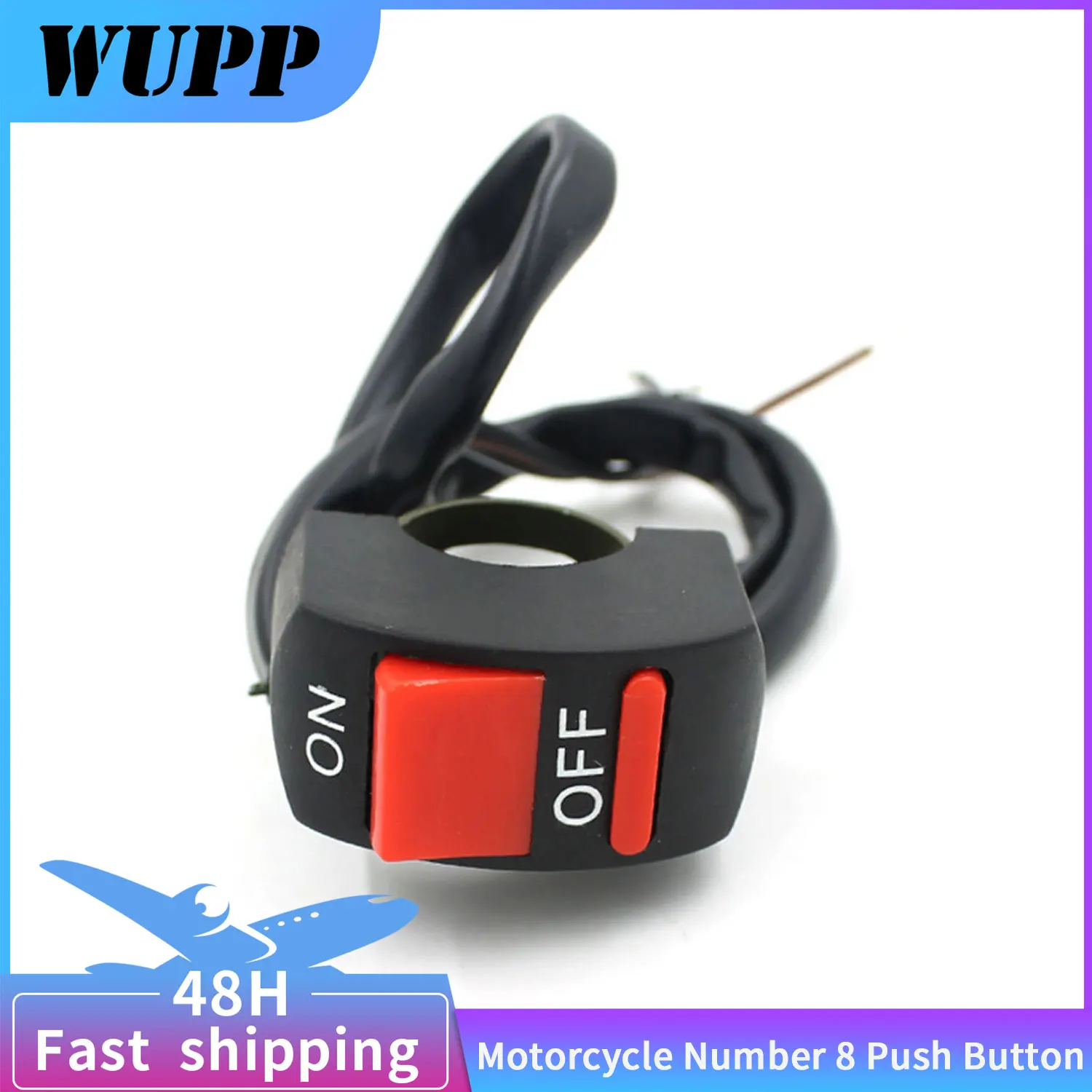 WUPP номер 8 кнопочный 3 линейный кулисный переключатель управления 12 в 30 А чехол