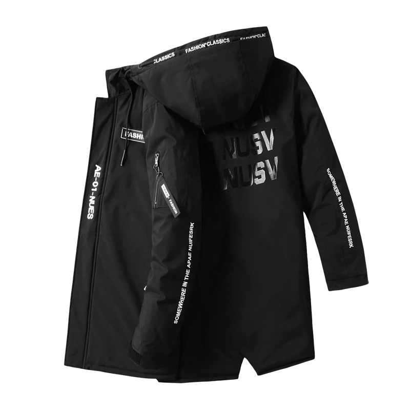 Мужская стеганая куртка на хлопковом наполнителе с капюшоном размеры до 5XL |