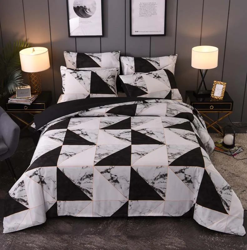 Лидер продаж набор постельного белья с геометрическими узорами 3D печать