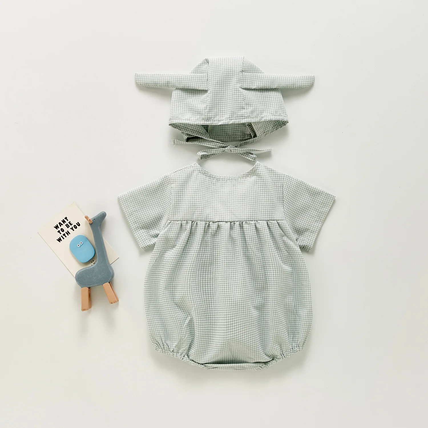 

Cute Baby Bodysuits Caps Sets Summer Short Sleeves Newborn Boys Girls Onesie Tops 0-18M Toddler & Infant 2pcs Costumes Jumpsuits