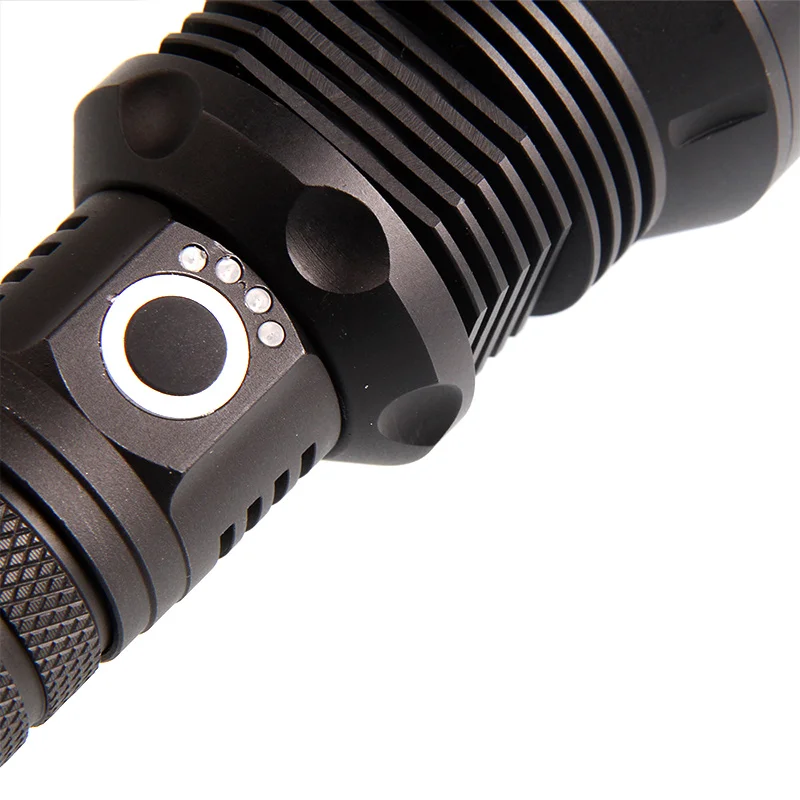 Длинный Zoom P70 бликовый фонарик из алюминиевого сплава Длинный Водонепроницаемый зарядный наружный фонарик G66