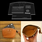 1 набор акриловых шаблонов для монет, кошелька, косметички, дизайнерская сумка для хранения форм, кожаные инструменты ручной работы сделай сам