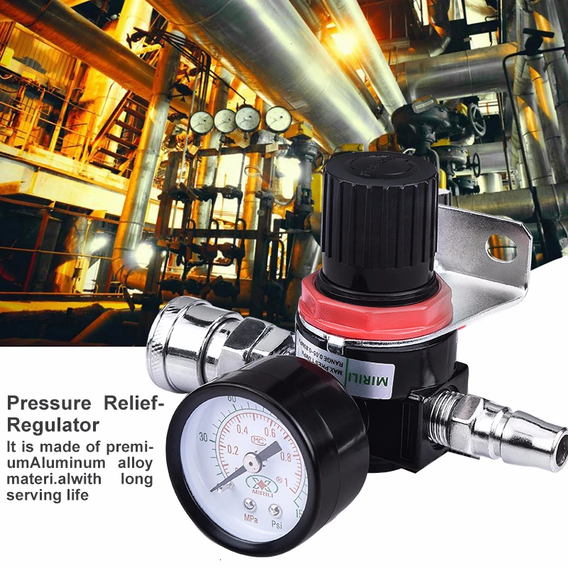 G1/4 ''Пневматический фильтр фреза регулятор компрессора Мини контроль