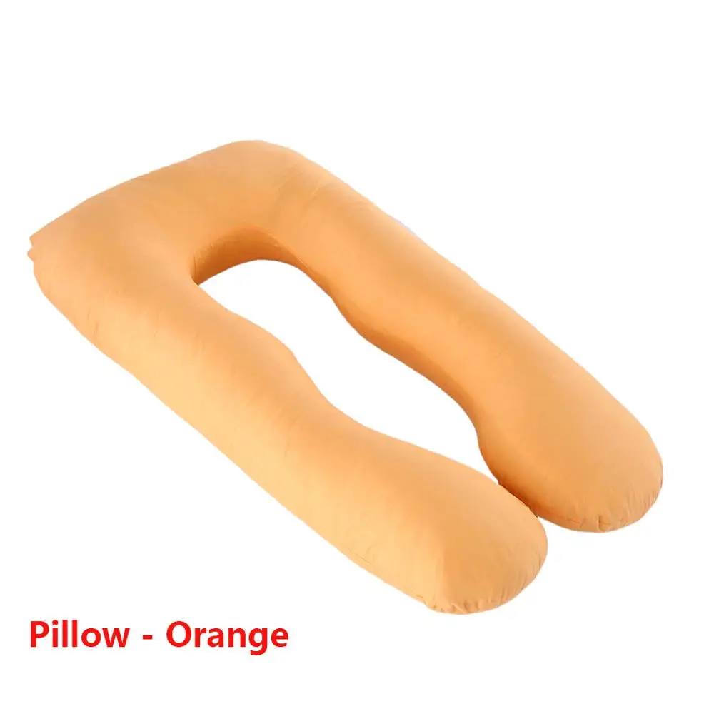 Pillow - Orange 130*70 см подушка для кормления для беременных и кормящих(наволочка того же размера на выбор, 8 цветов - Цвет: Pillow - Orange