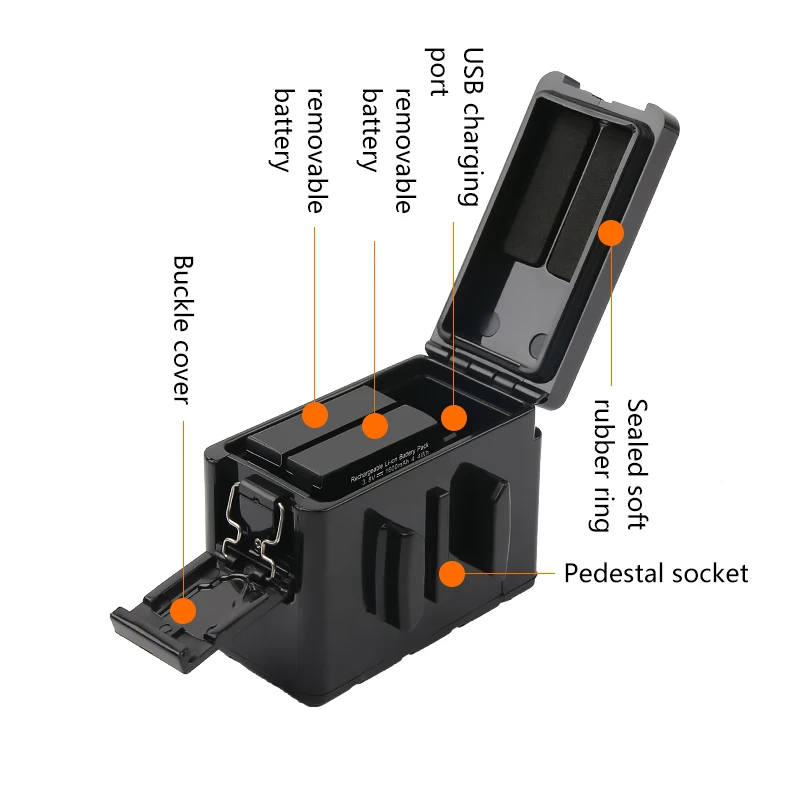 Водонепроницаемая светодиодная подводная лампа для дайвинга с батареей GoPro Hero 10 9