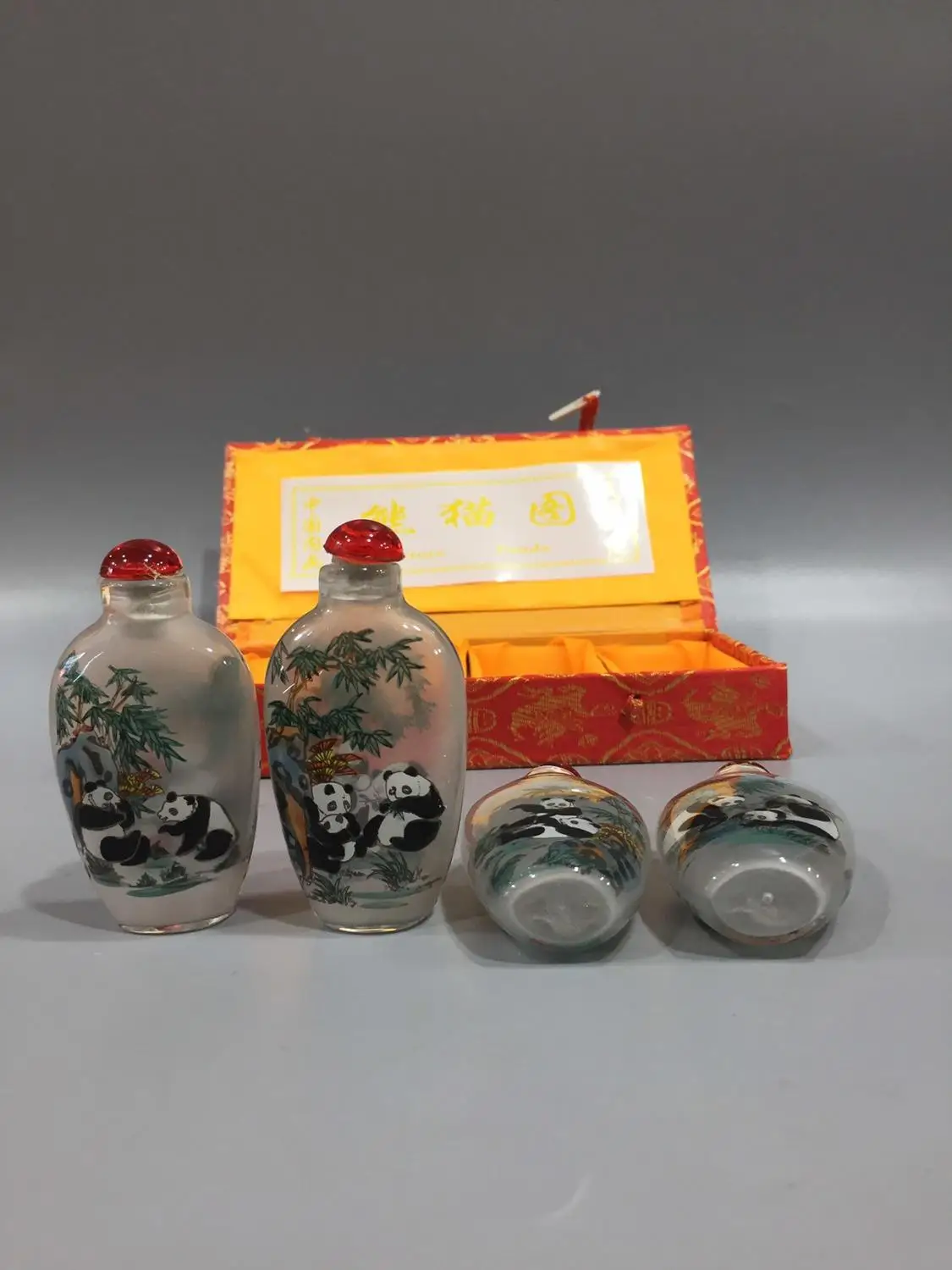 Китайская уникальная картина плотная бутылка внутри окрашенная четыре