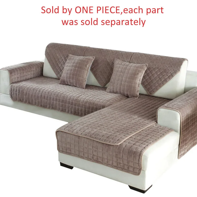 Khaki Лидер продаж, чехол для дивана, не скатывается, чехол для дивана, для питомца, собаки, детский коврик, фланелевый, полиэфирный, двусторонний, чехлы для дивана, протектор для гостиной - Цвет: Khaki