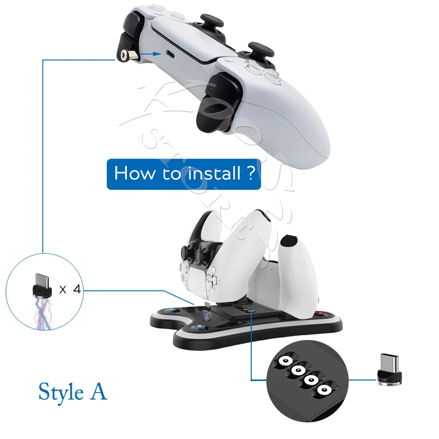 Новинка PS5 Оригинальное Беспроводное зарядное устройство для контроллера