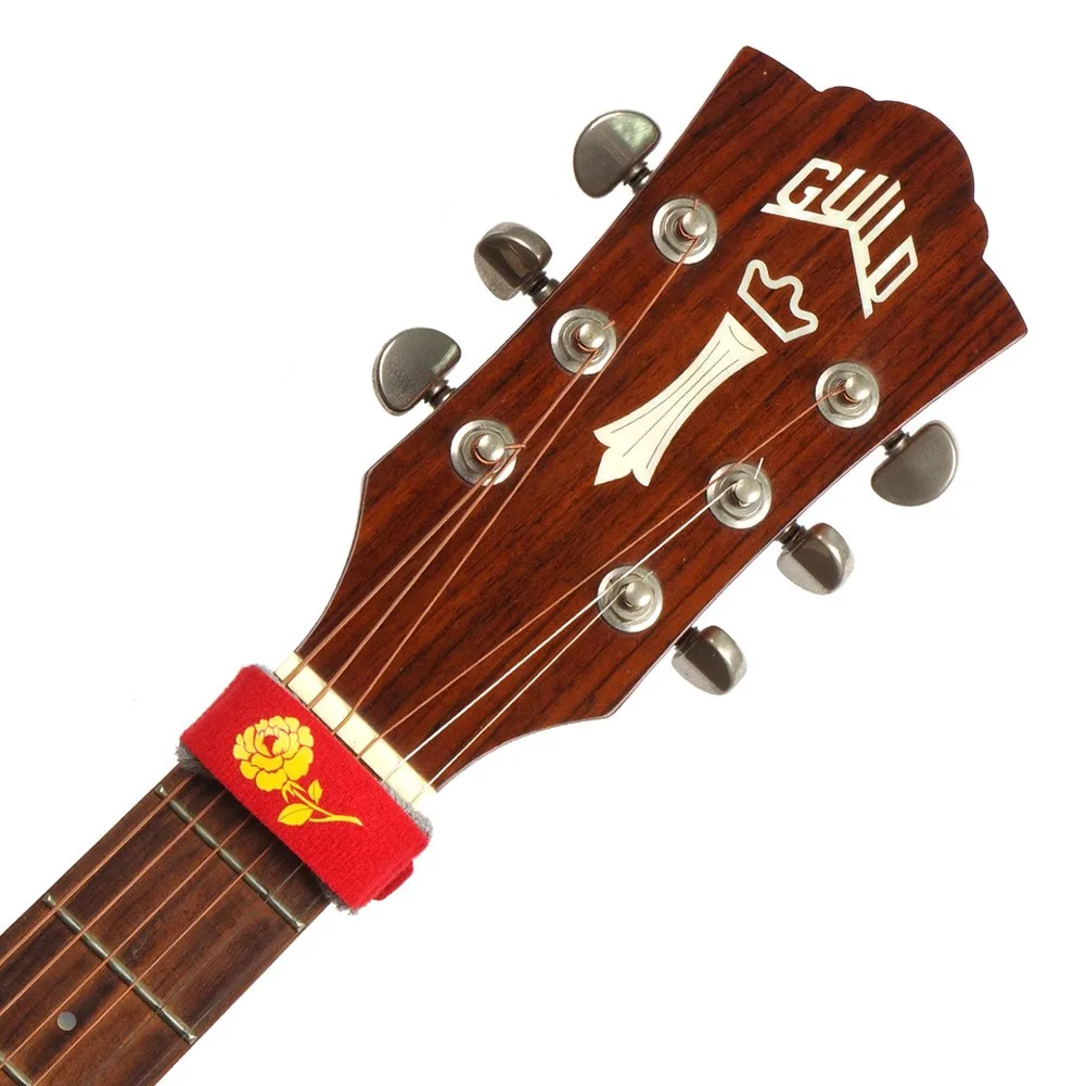 

1PC Colourful Guitar String Mute Fretboard Wrap Muting For Acoustic Electric Guitars Bass Ukulele Instrument Accessory