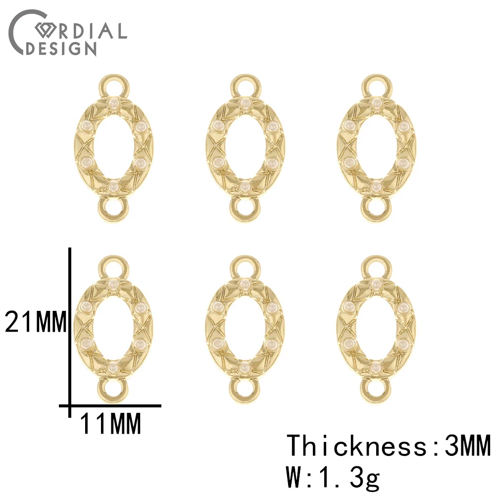 

Cordial Design 100Pcs Jewelry Accessories/Pendants/Connector/DIY/Geometry Shape/Imitation Pearl/Earrings Findings Component