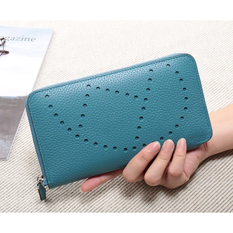 

Vrouwen Out Clutch 2021 Nieuwe Portemonnee Lederen Portemonnee Vrouwelijke Lange Portemonnee Rits Ronde Vrouwen Portemonnee