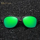 Поляризованные солнцезащитные очки KITHDIA для мальчиков и девочек с переработанной оправой и цветными деревянными дужками