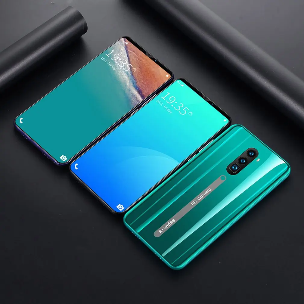 

Rino3 Pro 5.8 Inch Screen Android Phone Purple Water Drop Screen Smartphone Solid Color Mobile Phone Cool Shape Fashion