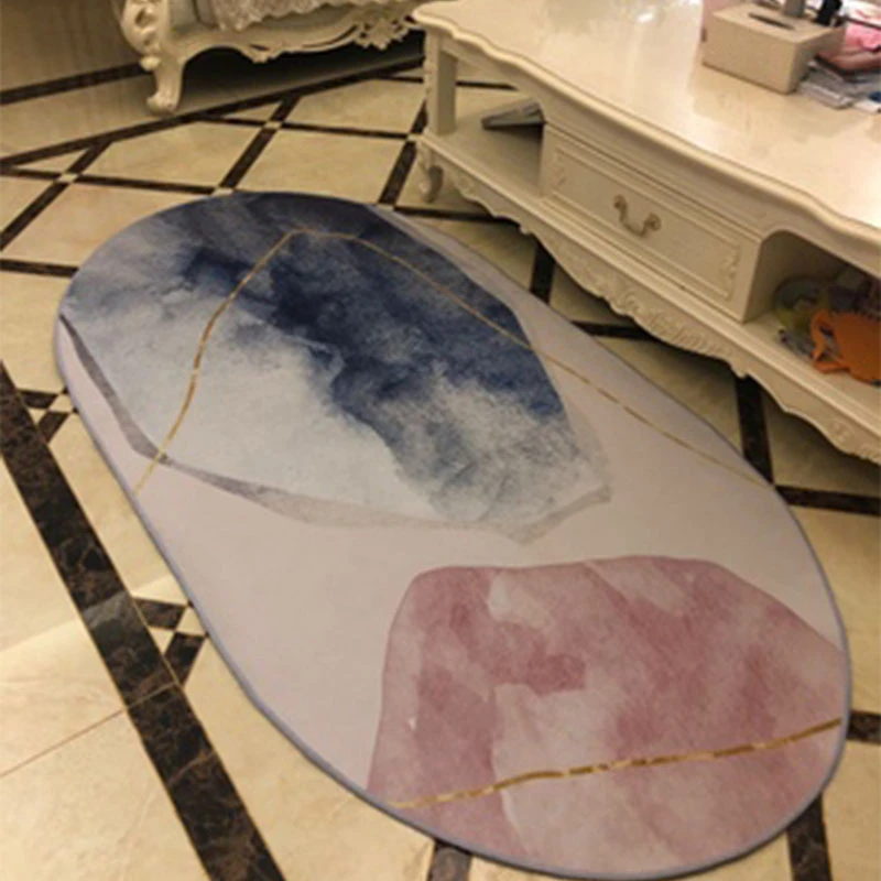 Ins геометрический Коврик для гостиной противоскользящий большой коврик ванной