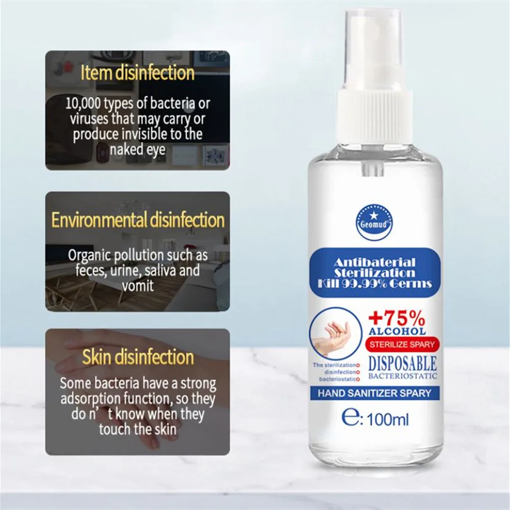 100 мл портативный Быстросохнущий дезинфицирующее средство для рук