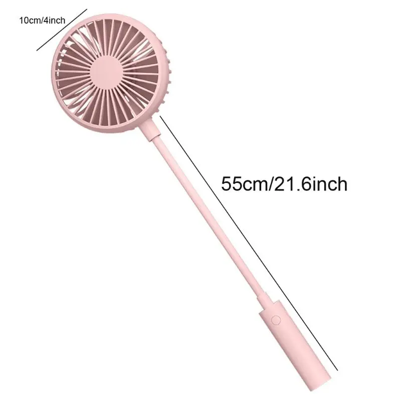 

Hands Free Neck Fan USB Rechargeable 3 Speed Car Flexible Baby Stroller Clip Fan L69D