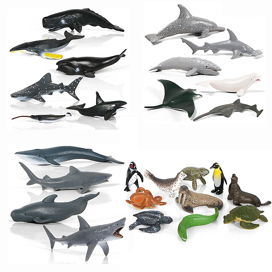 

Simulation Dolphin Whale Shark,Turtle octopus Ocean Sea Animal Figurines playset Action figure Collection Model toys For Kids