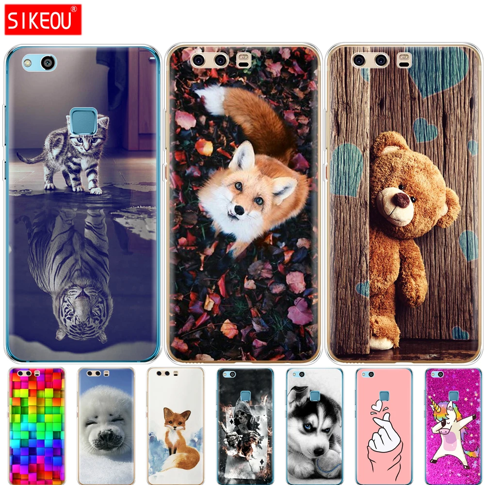 Силиконовый чехол для телефона huawei P10 Plus мягкая задняя крышка из ТПУ LITE 2017