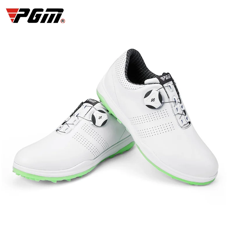 PGM Women Golf Shoes Waterproof Lightweight Knob Buckle Shoelace Sneakers Ladies Breathable Non-Slip Trainers Shoes Golf shoes