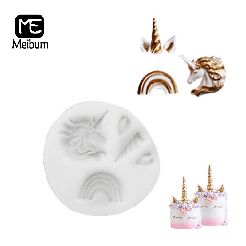 New Unicorn Horn Shape Silicone Cake Decorating Mold Fondant Pastry Mould Chocolate Gum Paste Kitchen Baking Tools | Дом и сад