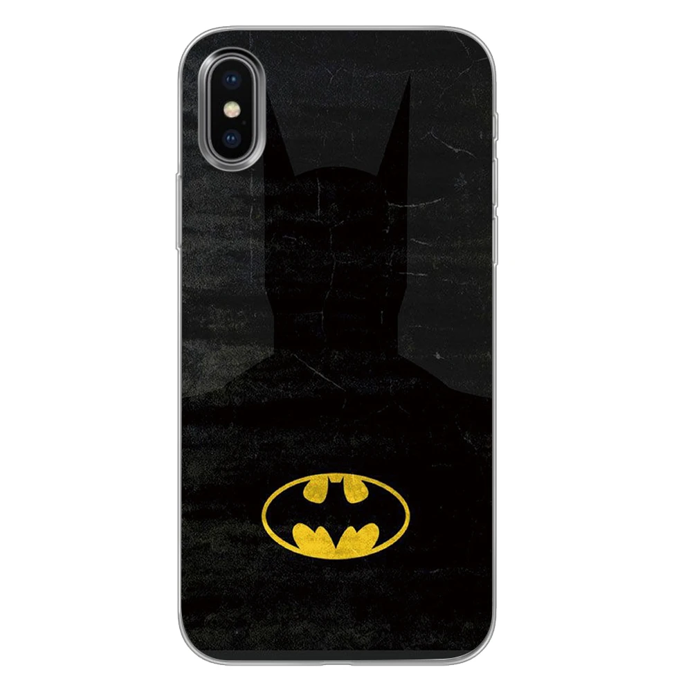 1 Бэтмен Супермен для Dc комиксов силиконовые чехлы для телефонов iPhone 5 5S SE 6 6s 7 8 Plus X XS Max XR задняя крышка - Цвет: 1