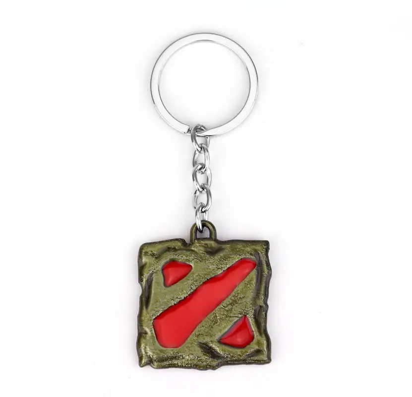 K418 Популярная игра, винтажный Dota 2 брелок, dota2, логотип, сплав, подвеска, брелок, подарок, мужской автомобильный брелок, кольцо, фигурка, кинжалок, брелок - Цвет: K418