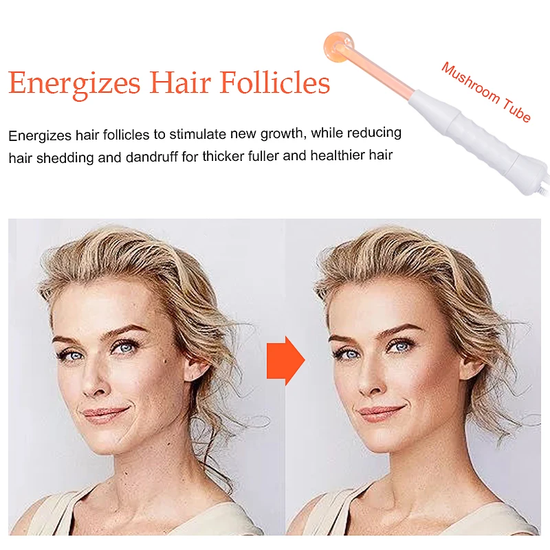 Электрод стеклянная трубка Электротерапия красота устройство акне