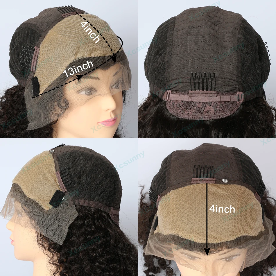 

Fake Scalp Lace Front Human Hair Wigs 180 Density Loose Wave Remy Brazilian 13x4 Lace Frontal Wig Pre Plucked For Women xcsunny