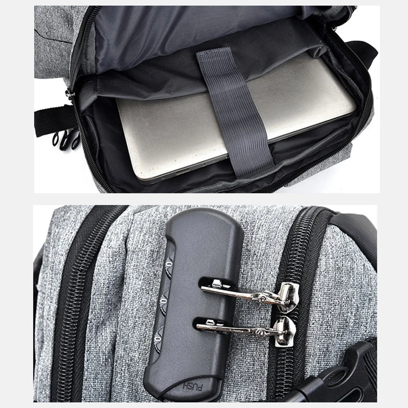 Рюкзак с защитой от кражи для мужчин и женщин Вместительная дорожная