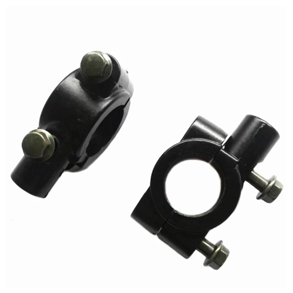 

2pcs 10mm Motorcycle Rear View Mirror Adaptor Mount Clamp Handlebar Rearview Mirrors Holder Bracket Support 22mm Handlebar (Blac