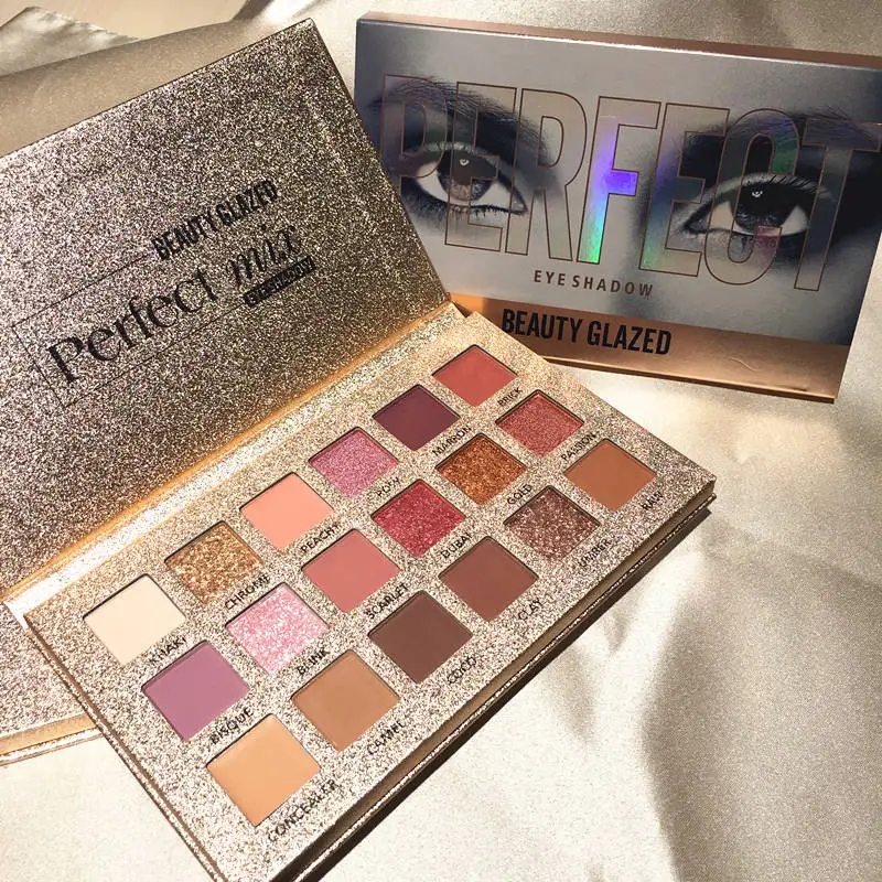 Beauty Glazed Красочные Тени для век Палитра натуральные матовые металлические